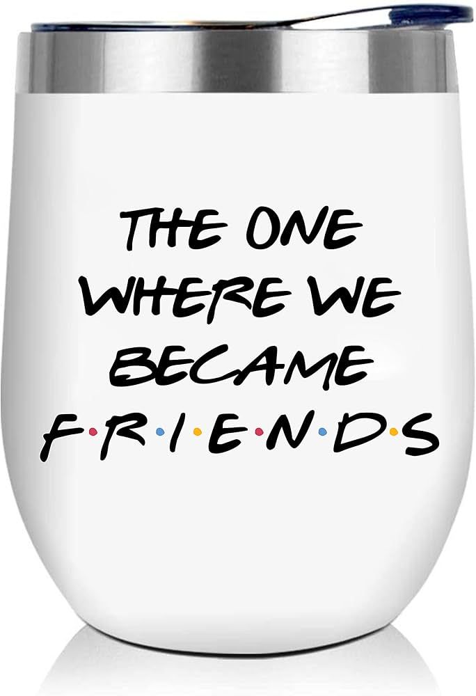 Friends TV Show Merchandise Wine Tumbler, Insulated Tumbler with Lid - 12 OZ Double Wall Stainles... | Amazon (CA)