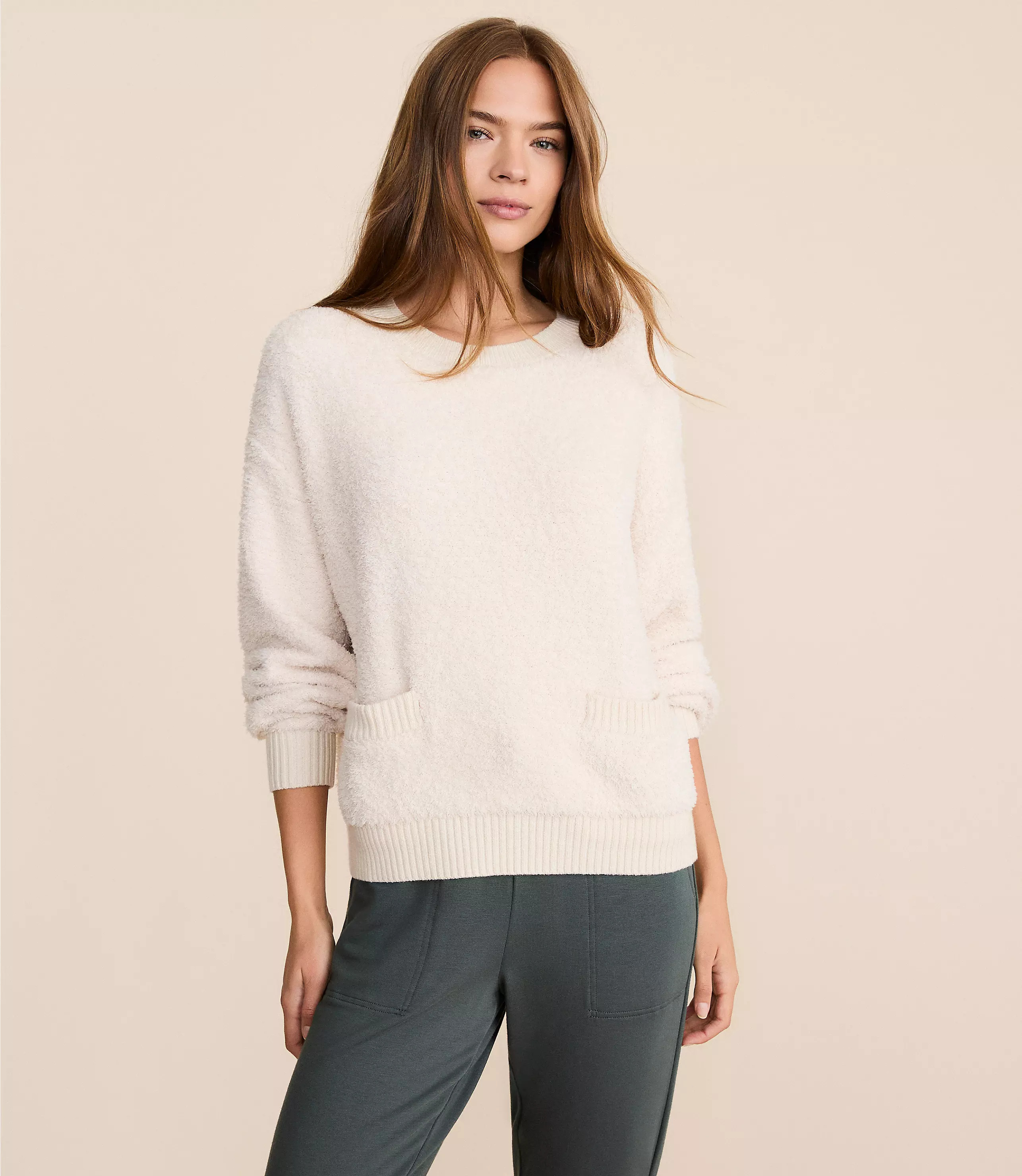 Lou & Grey Teddy Pocket Sweater | LOFT