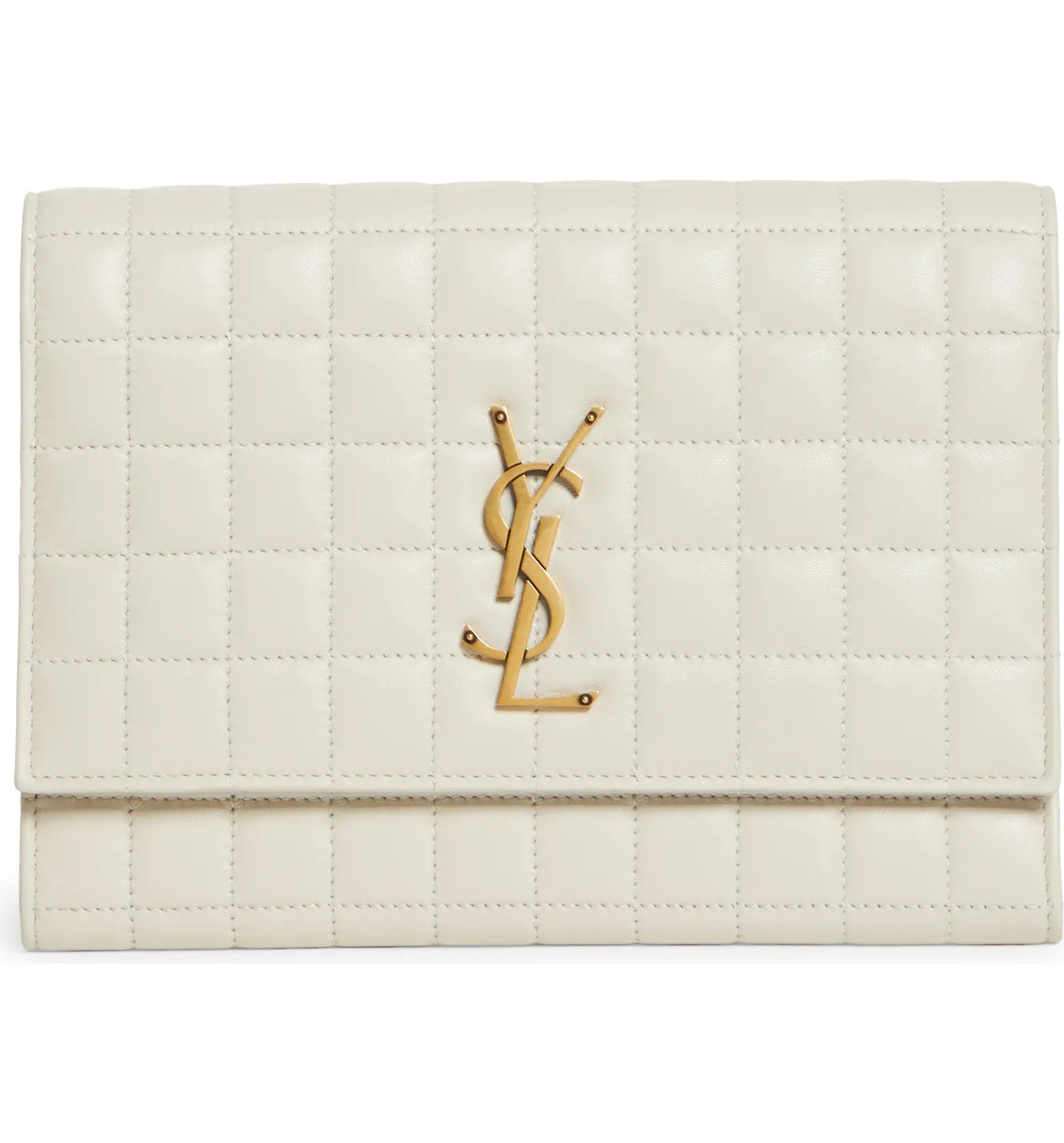 Saint Laurent Cassandre Matelassé Leather Flap Pouch | Nordstrom | Nordstrom