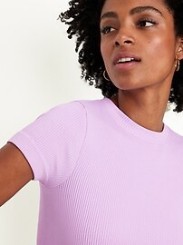 Fitted Seamless Ribbed T-Shirt | Old Navy (US)