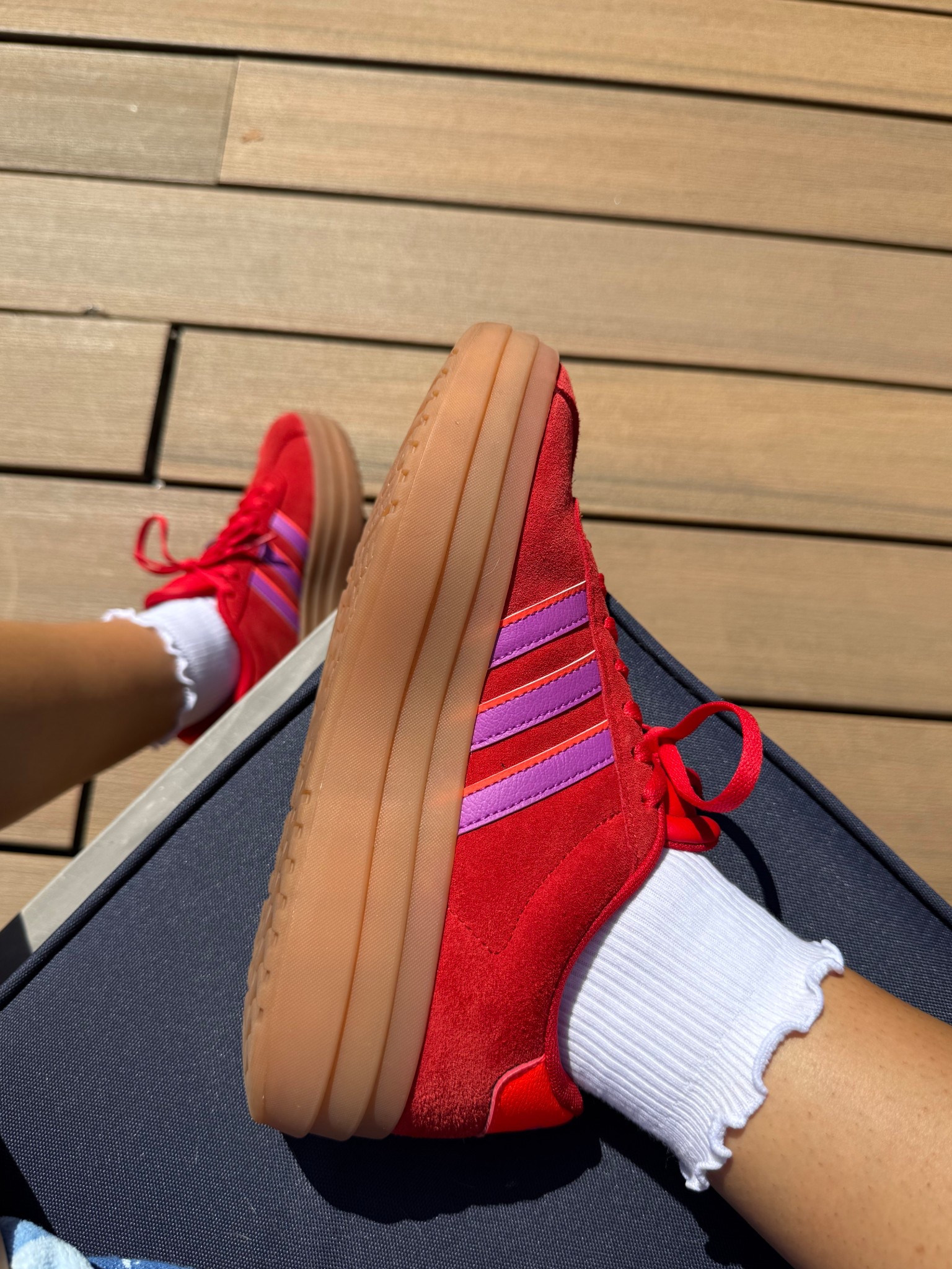 Summer sneaks & cute socks! 🤗❣️

Shoes: true to size, so comfy. Love pop of color. 
Socks: soft and not too thick. Perfect for summer and warmer weather. 

#LTKShoeCrush #LTKSummerEdit #LTKFindsUnder100
