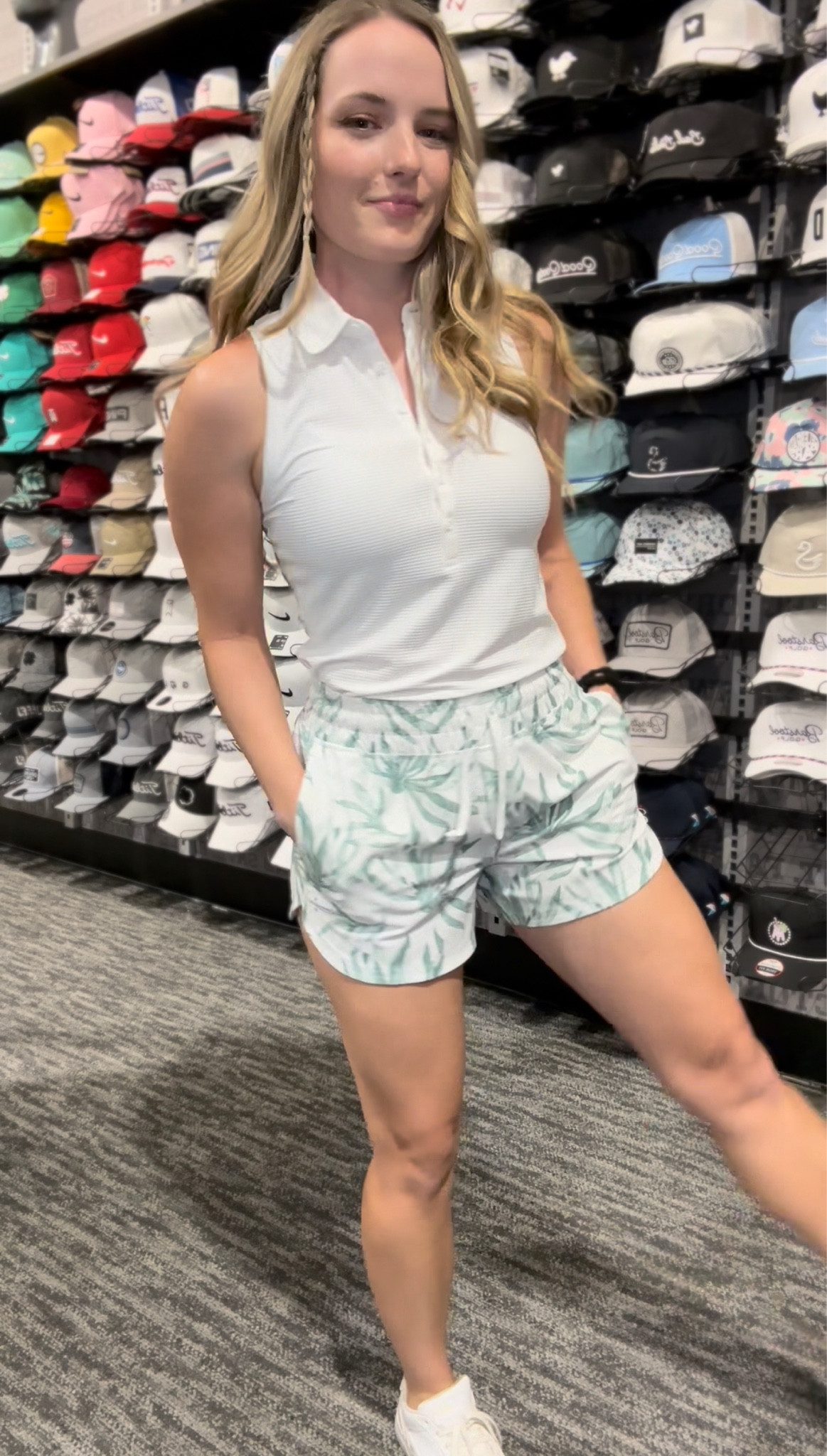 Comfy girl golf outfit — no worrying about your skirt blowing in the wind, and the ribbed tank top is SO light and breathable.🤌🏻 

I’m wearing XS in both. I’m 5’4”, 130 lbs. My measurements are:
Bust: 34
Waist: 27
Hips: 39

#LTKSeasonal #LTKfitness