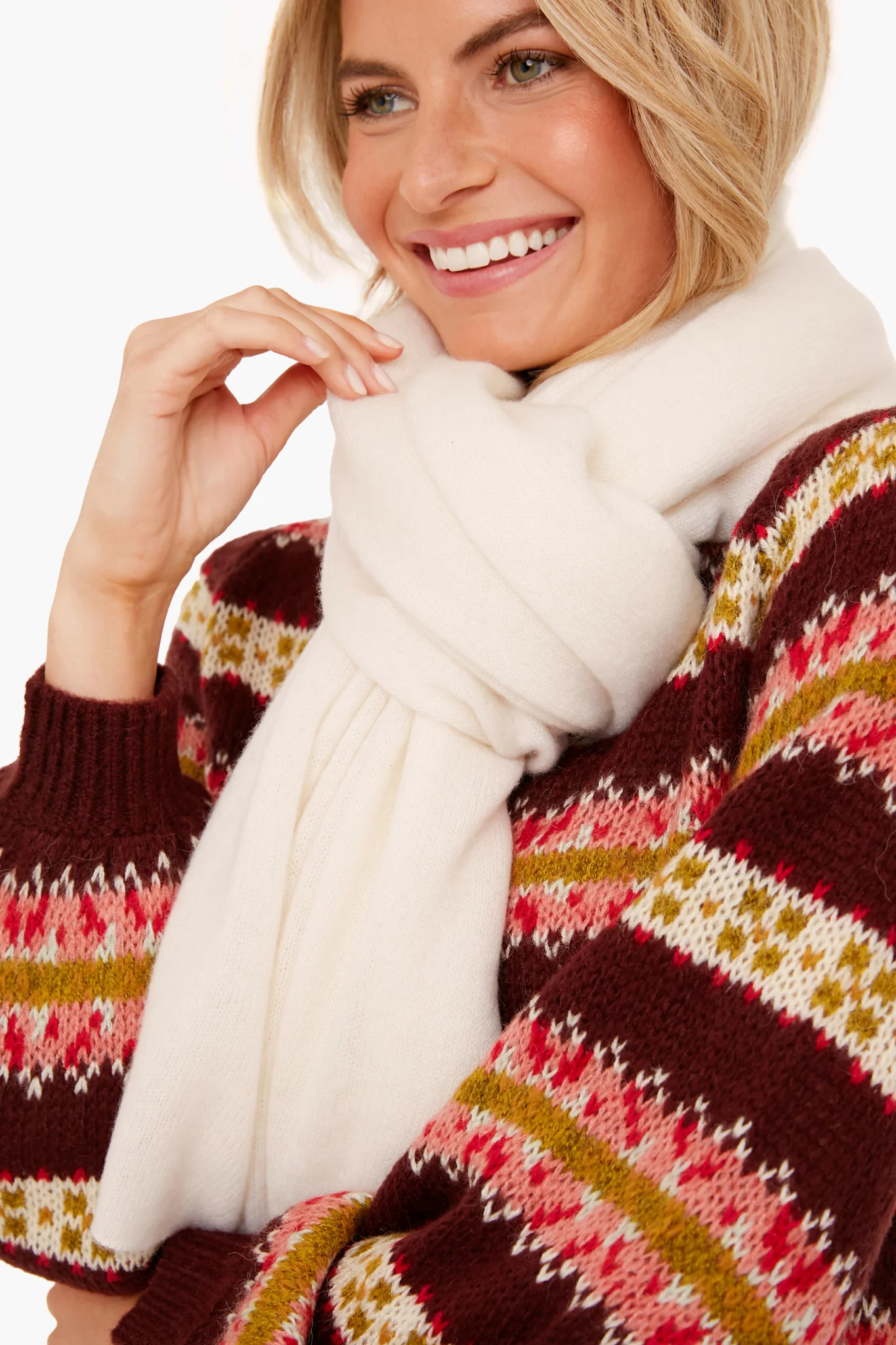 Soft White Cashmere Travel Wrap | Tuckernuck (US)