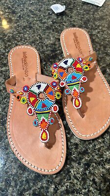 Women's laid-back, London sandals, native American beaded  | eBay | eBay US