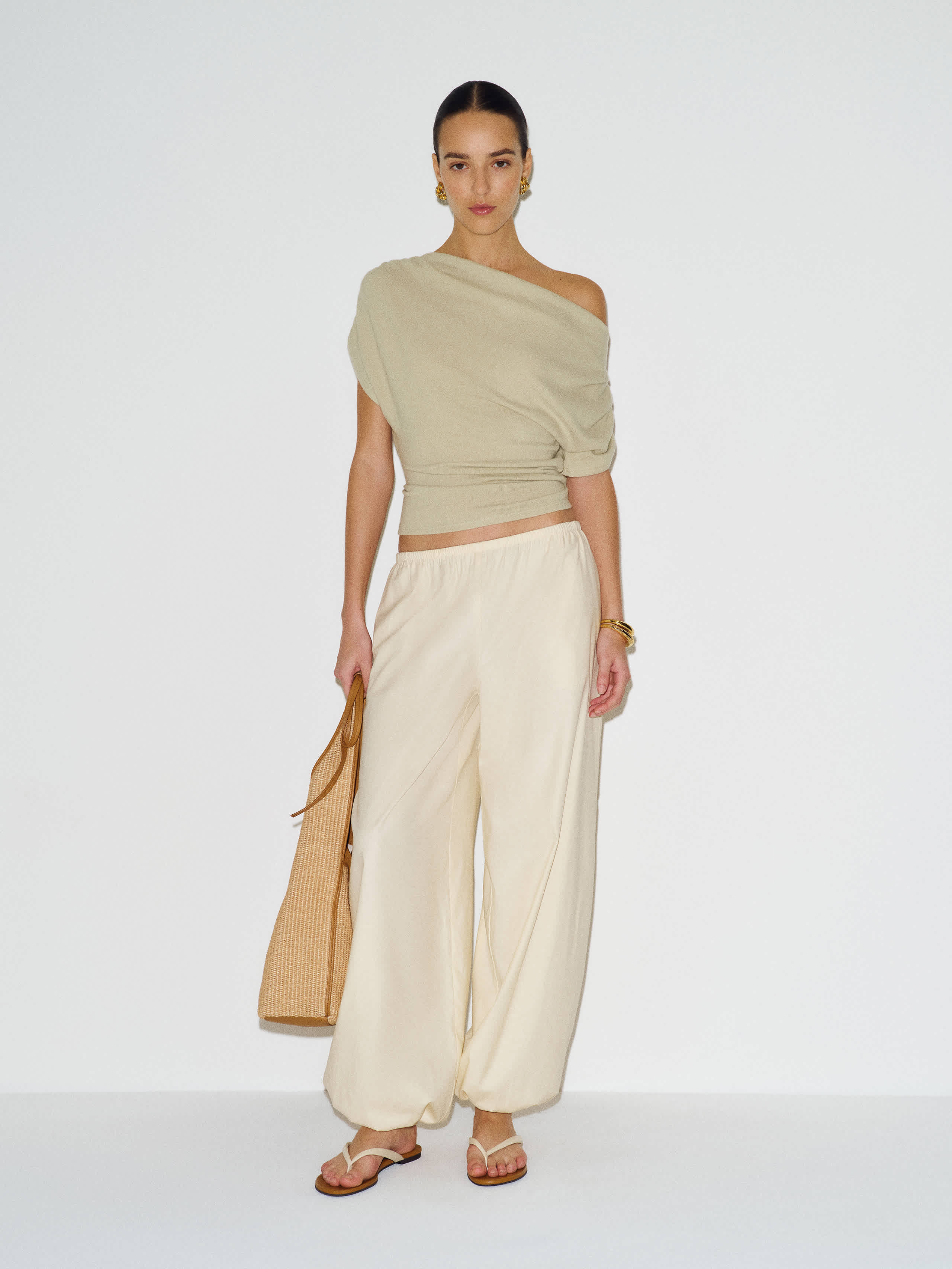 Reformation Iris Knit Top Green XS | Reformation (Global)