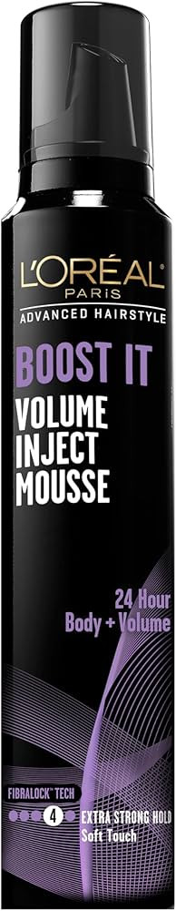 L'Oreal Paris Hair Care Advanced Hairstyle Boost It Volume Inject Mousse, 8.3 Ounce | Amazon (US)