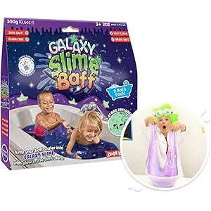 Galaxy Slime Baff 2 Use, 10 x Glow in the Dark Stars, Turns water into gooey, colourful DIY slime, E | Amazon (UK)
