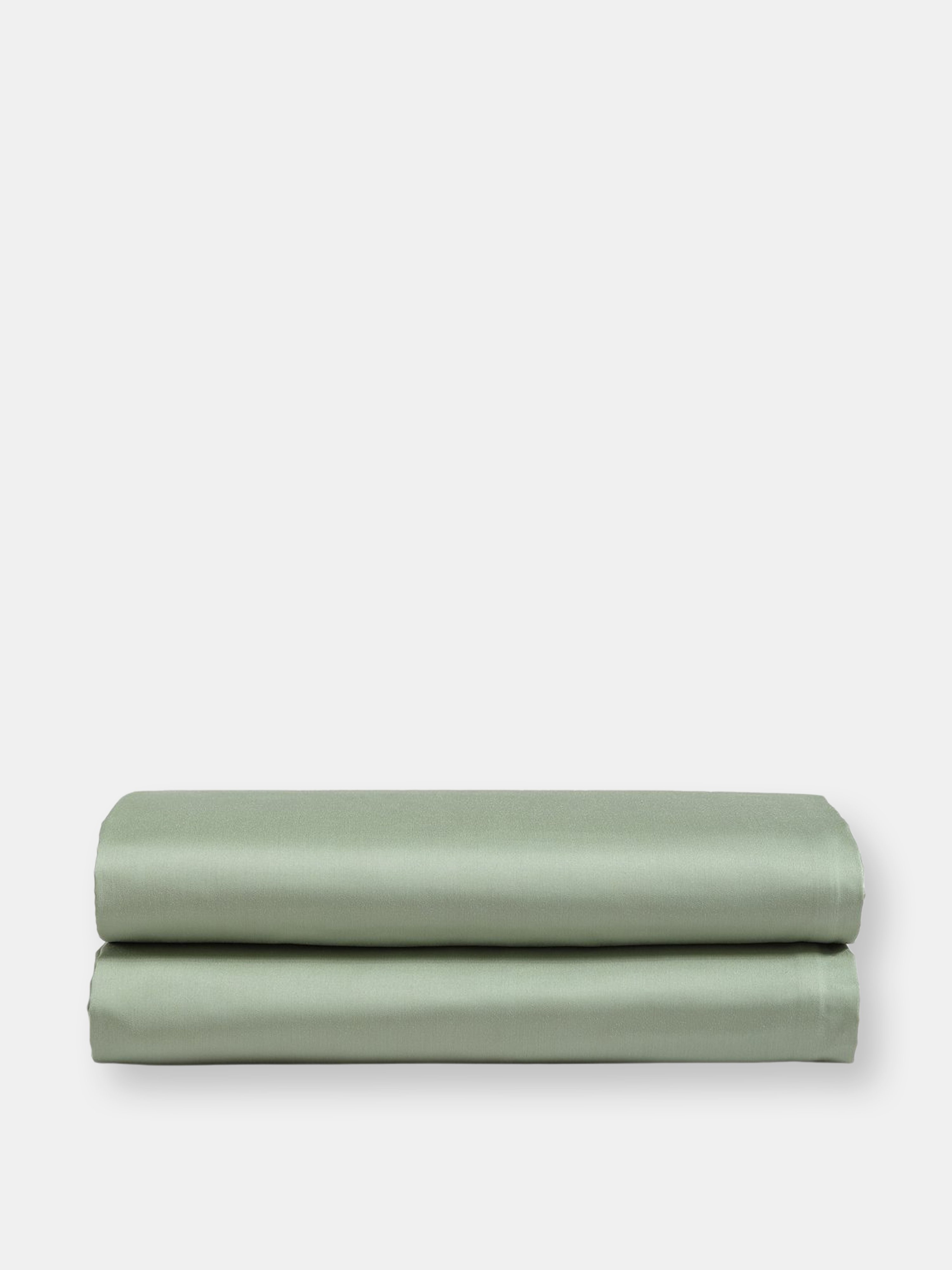 Premium Bamboo Flat Sheet - SAGE - Also in: BLUSH, WHITE, COAL, DENIM, BUTTERMILK, MOON | Verishop