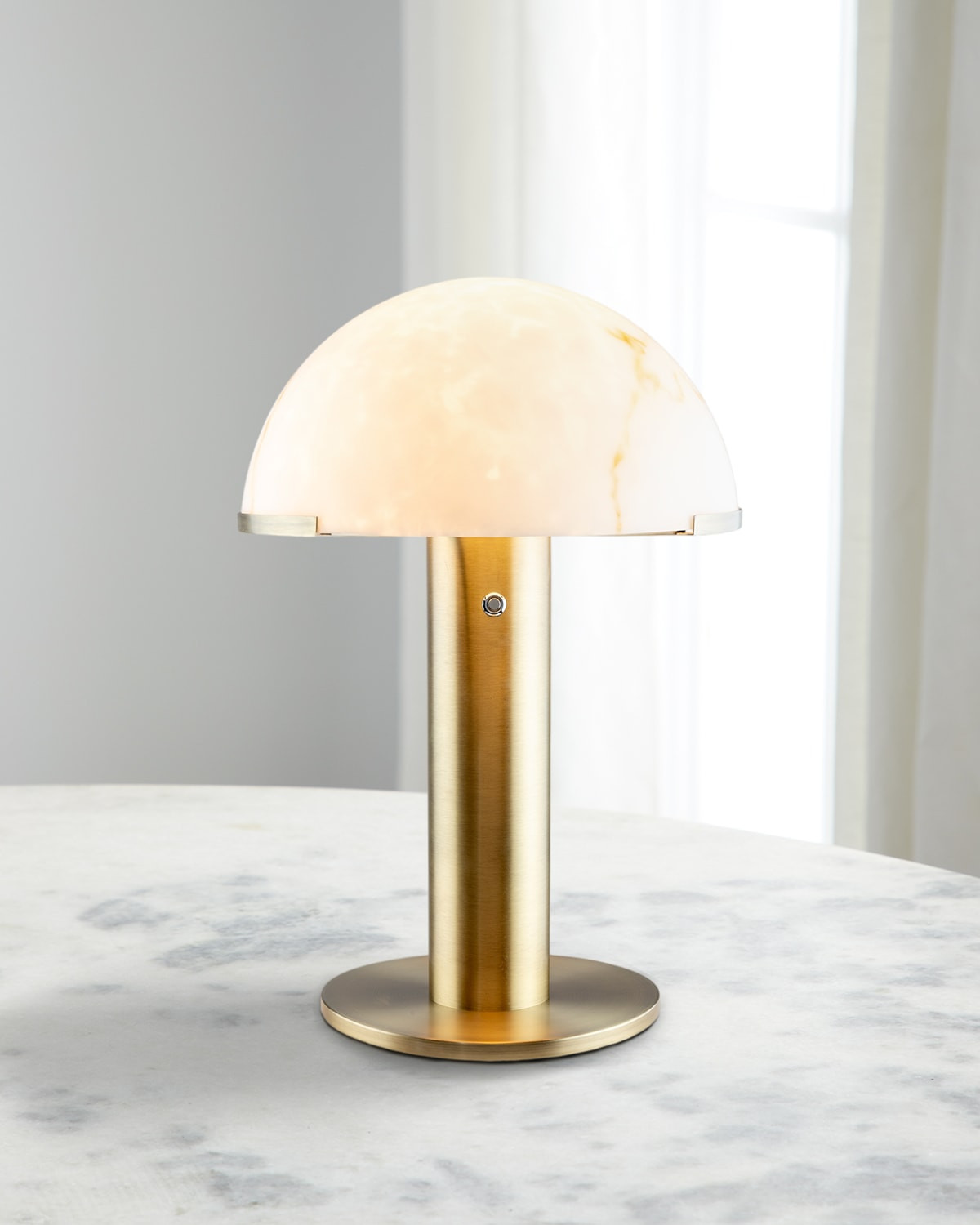 Etoile 23" Marble Dome Table Lamp | Horchow