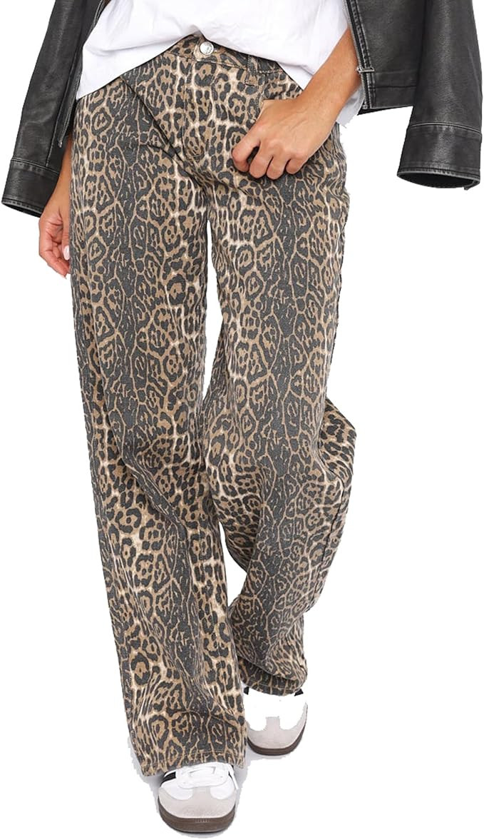 Justalwart Women's Black Low Rise Baggy Jeans | Amazon (US)