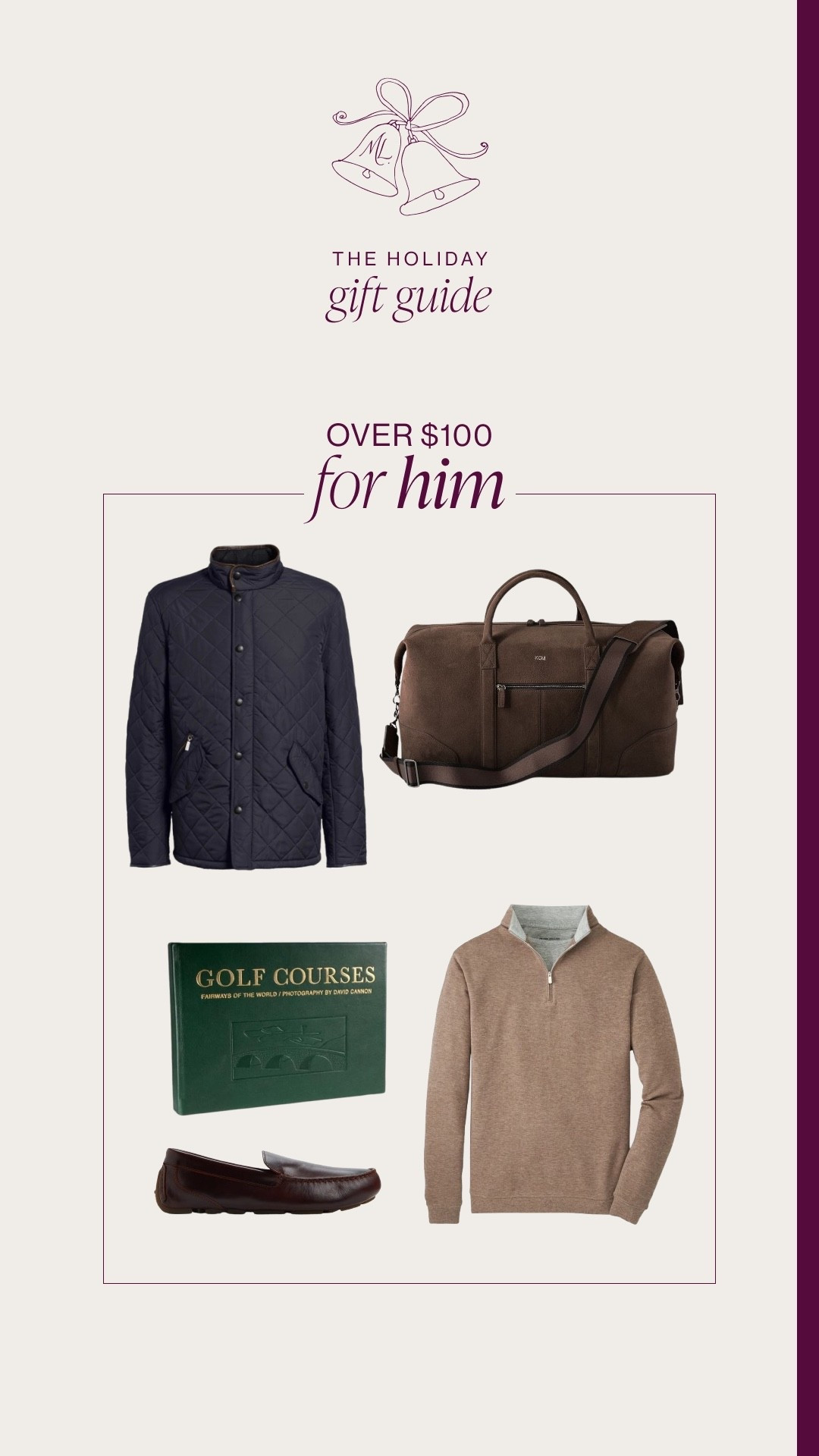 Gift guide for him over $100 

#LTKGiftGuide #LTKHoliday #LTKCyberWeek