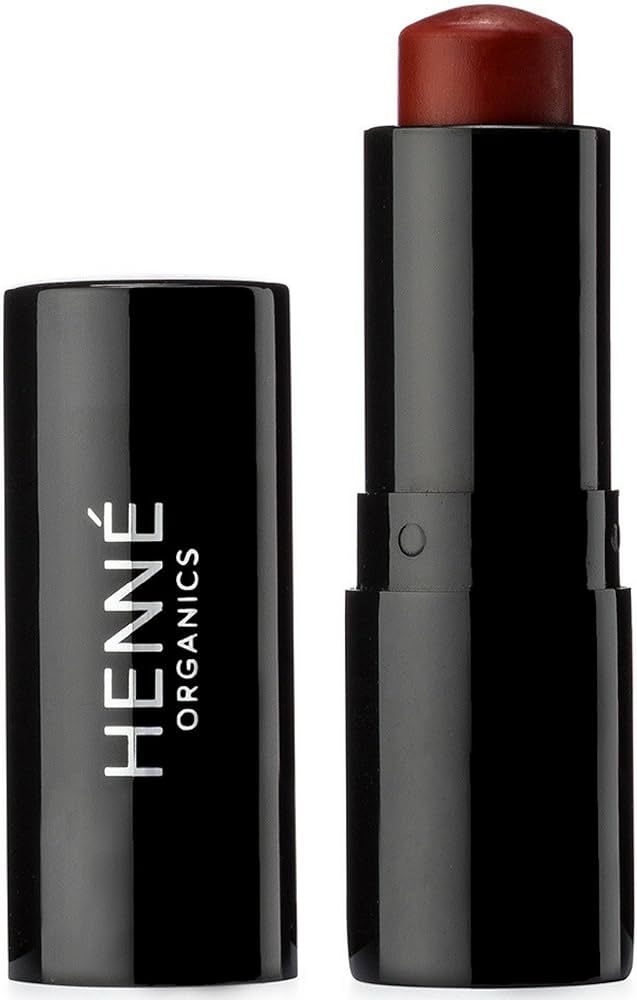 Henné Organics Luxury Lip Tint - Moisturizing, Sheer Natural Color - Intrigue (Brick Red) | Amazon (US)