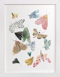 Moths Children's Art Print | Minted