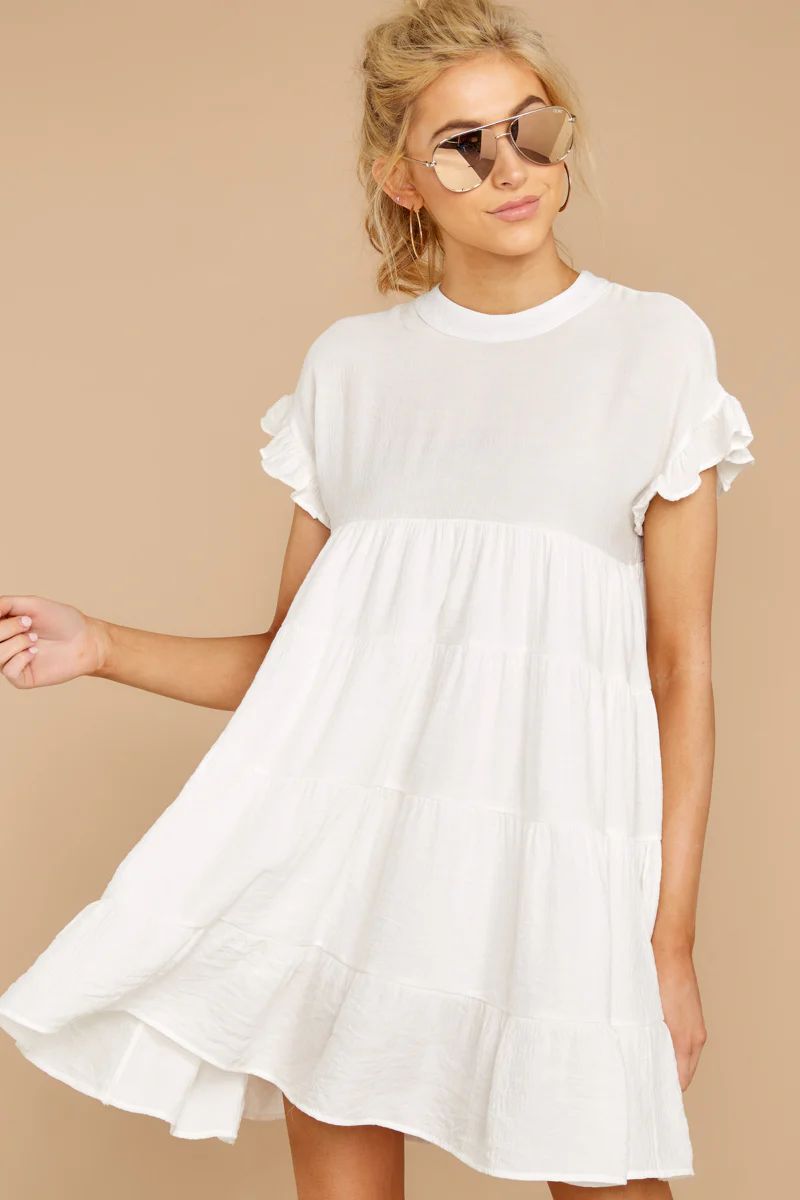 Nothing More Nothing Less White Dress | Red Dress 