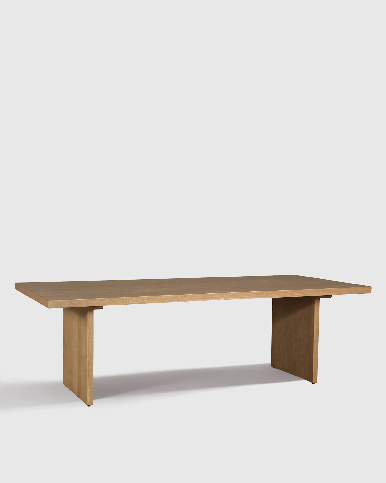Grand Solid Oak Plank Dining Table | Quince