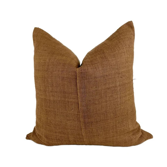 Rust Hmong Pillow Cover Hemp Hand-loomed Pillow | Etsy | Etsy (US)