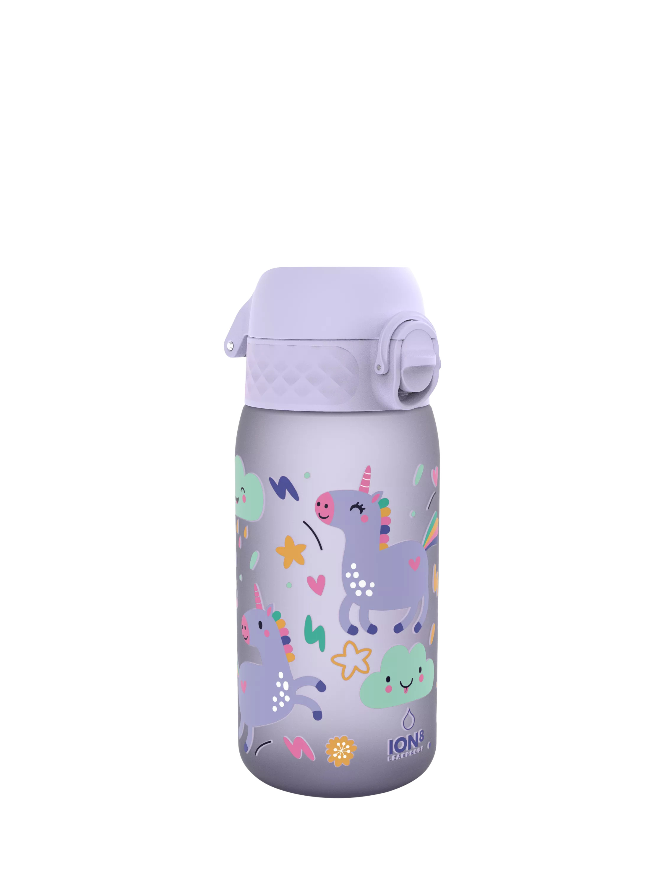 Ion8Unicorn Leak-Proof Recyclon Drinks Bottle, 350ml, Lilac | John Lewis (UK)