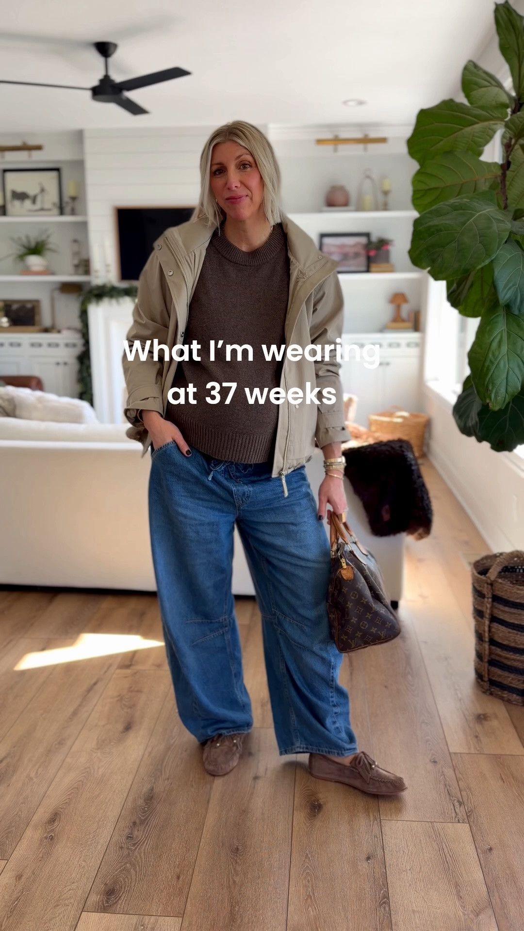 What I’m wearing at 37 weeks pregnant - none of it is maternity 👏🏻

These barrel jeans have been a favorite (they come in length options). I’m 5’10” wearing a large tall. Grab them on sale. My waterproof jacket is also on sale. Wearing a size large

#LTKOver40 #LTKmomlife #LTKdayinmylife