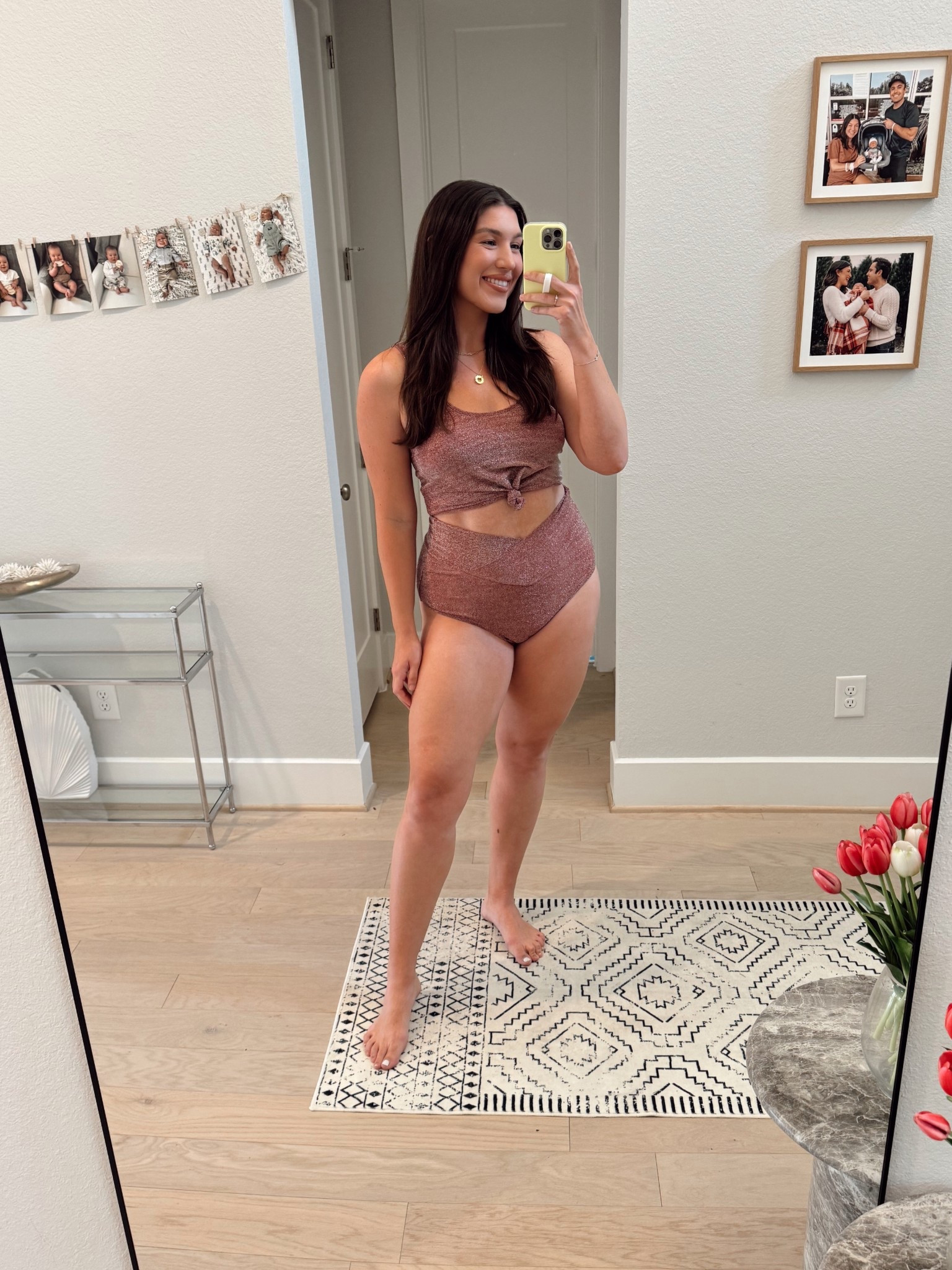 I’m going to be wearing this swimsuit on repeat this summer! I loved ordering from this brand last year and was so excited when I saw their new shimmer collection😍 wearing an XL in the bottom and L in the top

Swimsuit, curvy swimwear, mom swimsuit, 2 piece swimsuit, bikini, spring break swim, summer swimwear, midsize body swimsuit, high waisted swimsuit

#LTKFindsUnder50 #LTKMidsize #LTKSwim