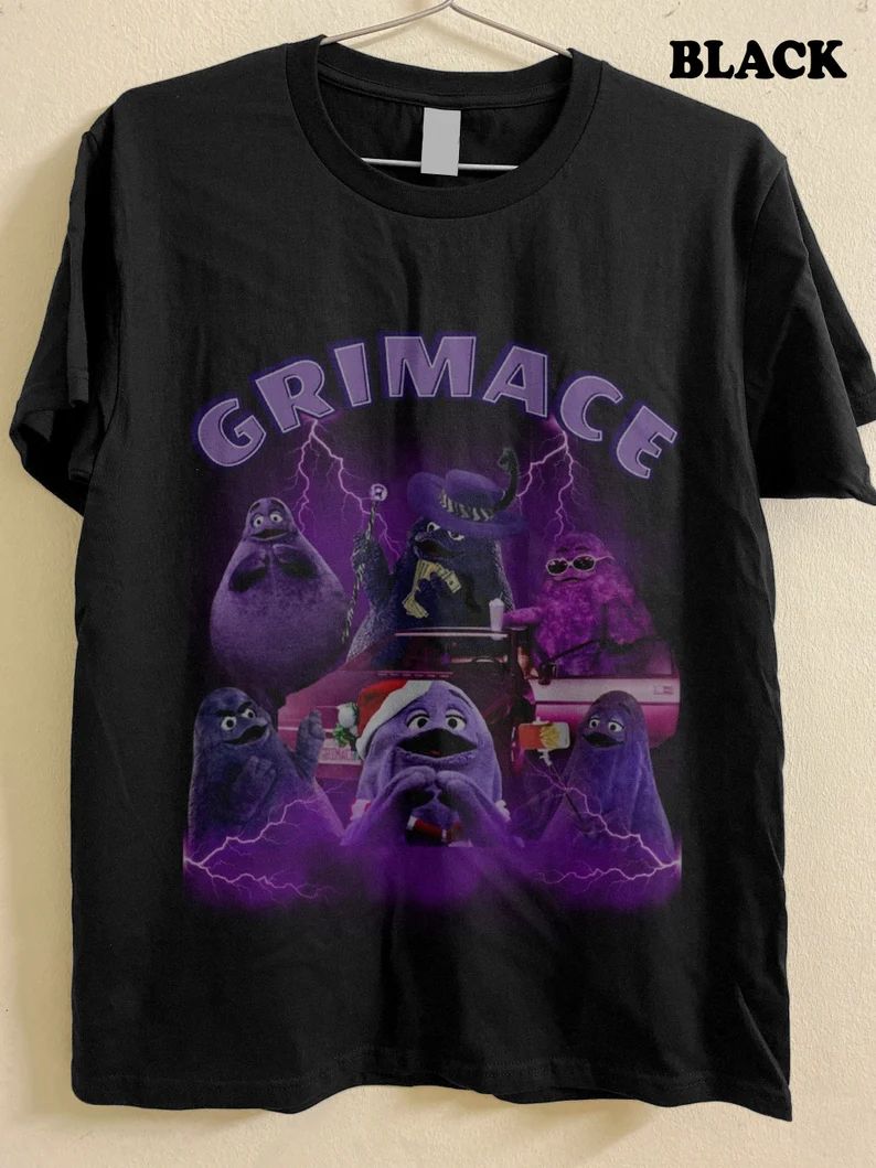 Grjmace Shake Grimace's Birthday Sweatshirt Grimace's Birthday Game Shirt HBD Grjmace Grjmace Sur... | Etsy (US)