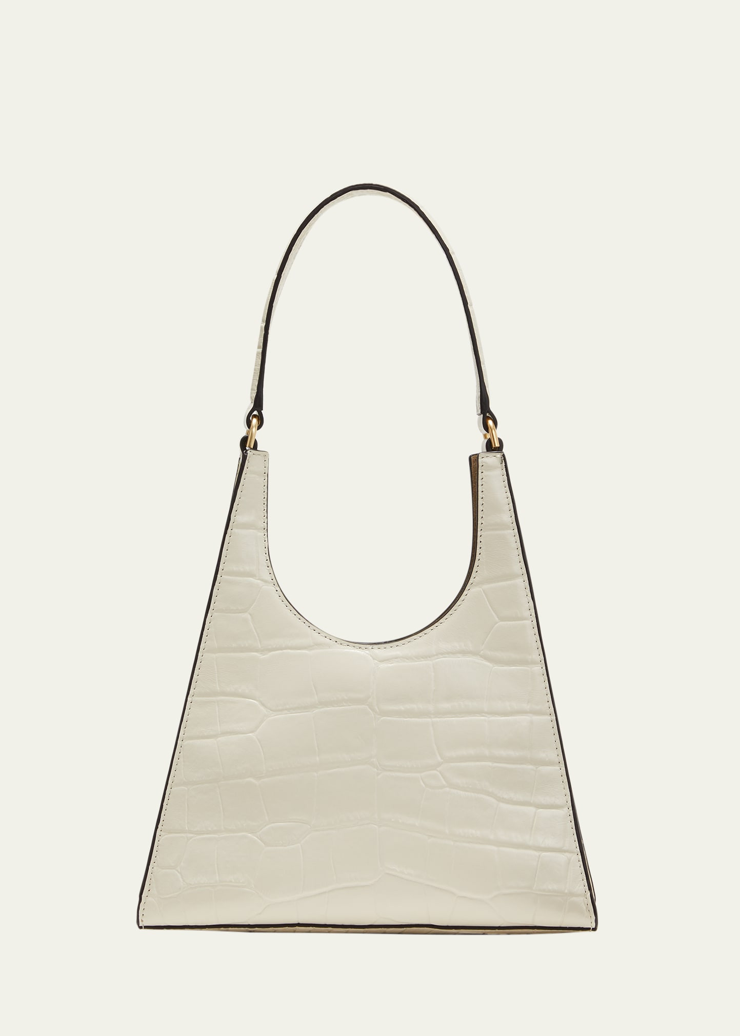 Staud Rey Croc-Embossed Hobo Bag | Bergdorf Goodman