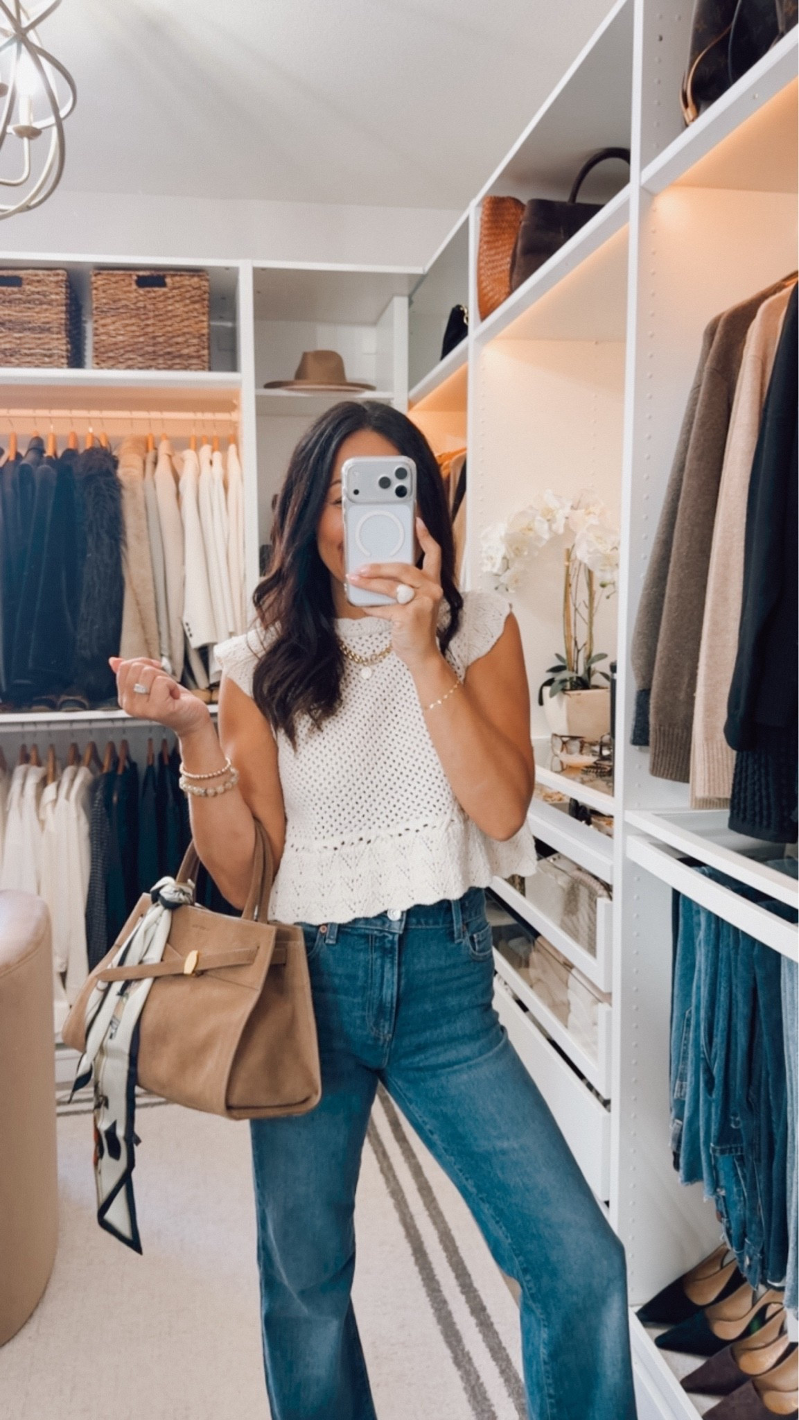 Knit is a Zara find! ⭐️ so good- fits tts

#LTKootd #LTKOver40