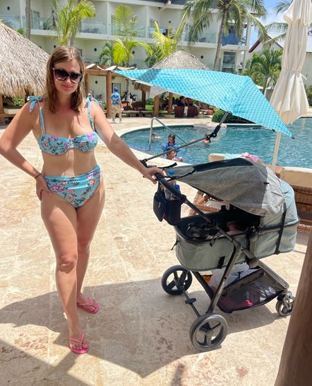Everything you need while traveling with a small baby! Sun protection, a cocktail and a cute swimsuit ;) 

#LTKbump #LTKswim #LTKkids