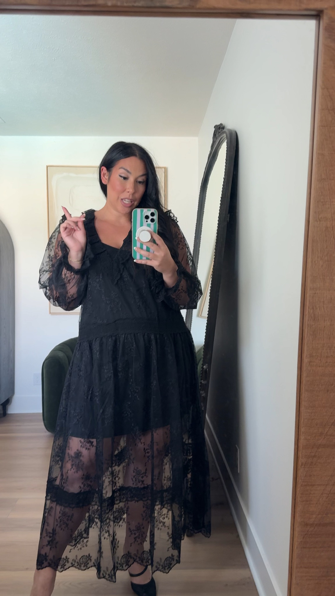 I had high hopes for this dress but not sure if I love the lace! Wearing a XL! midsize, fall fashion, fall style, walmart skirt, plaid skirt, trending fall, affordable fashion, walmart fashion 

 #LTKSeasonal #LTKMidsize