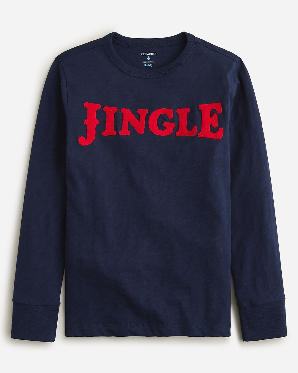 Kids' long-sleeve "jingle" graphic T-shirt | J. Crew US