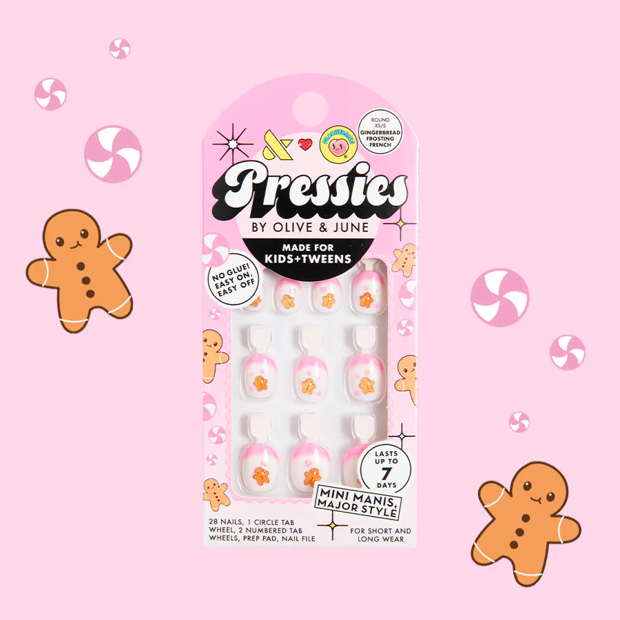 Gingerbread Frosting French - Pressies | Extra Short Short | Round | Olive & June