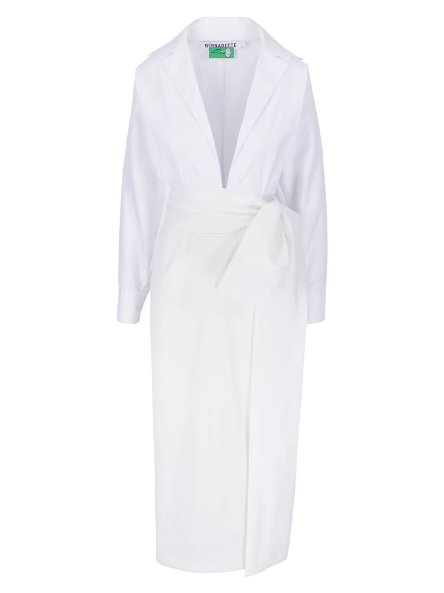 BERNADETTE Claire Poplin Shirtdress | Saks Fifth Avenue