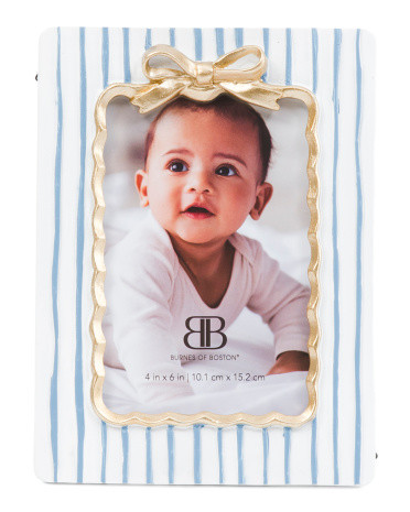 4x6 Striped With Bow Frame | TJ Maxx