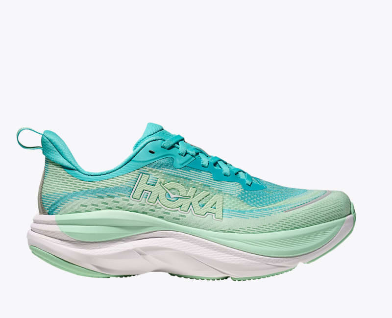 HOKA Women's Skyflow Shoes in Cielo Blue/Mint Fluorite, Size 9.5 | Hoka One US