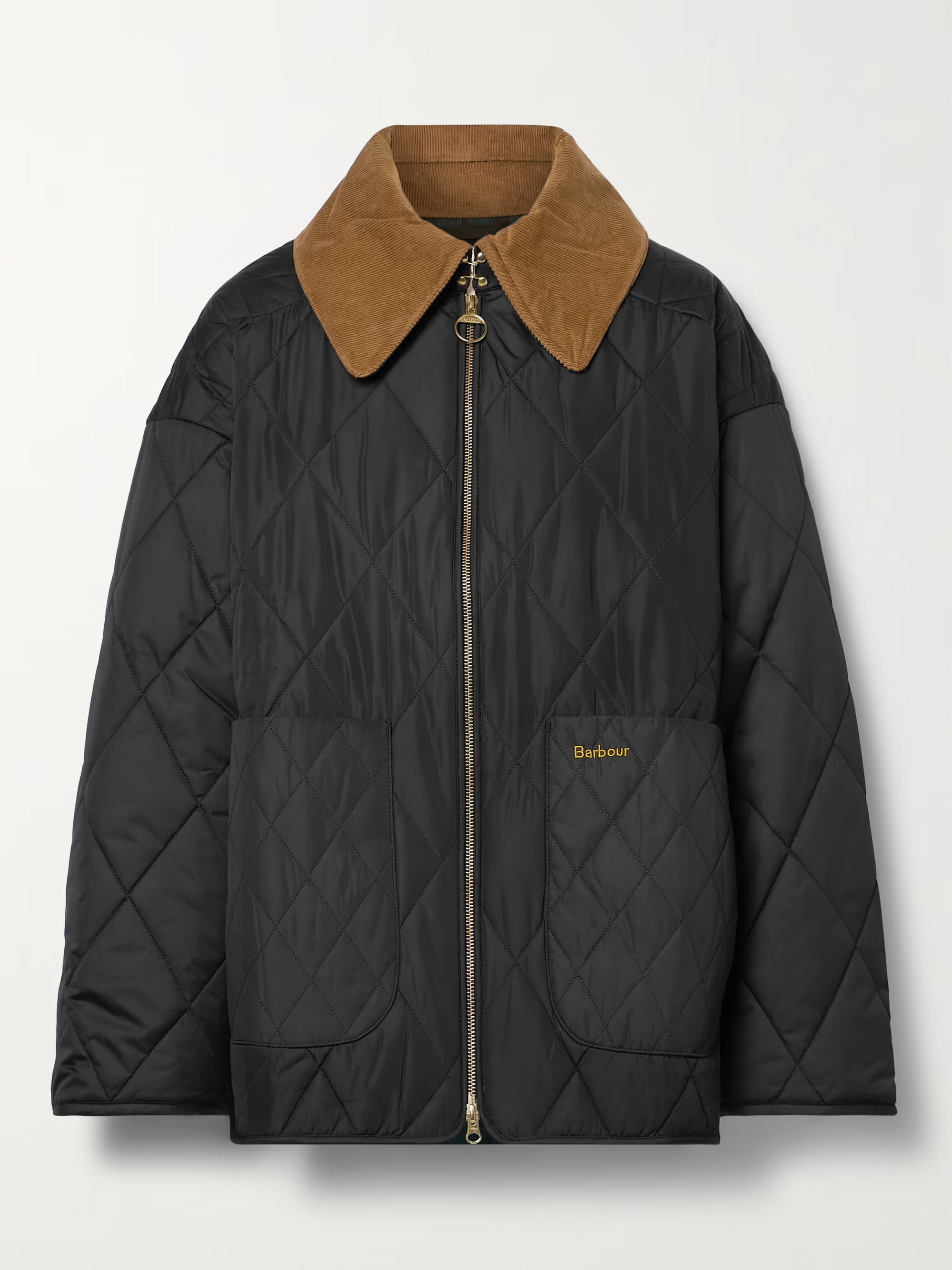 Woodhall cotton corduroy-trimmed quilted padded recycled shell jacket | NET-A-PORTER (UK & EU)