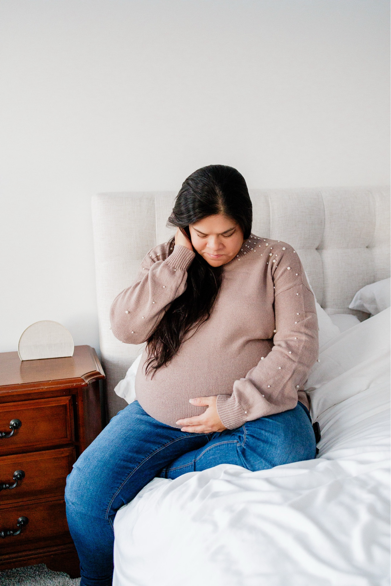 The prettiest bump-friendly sweater! I’m wearing a size XL. 

#LTKPlusSize #LTKMidsize #LTKBump