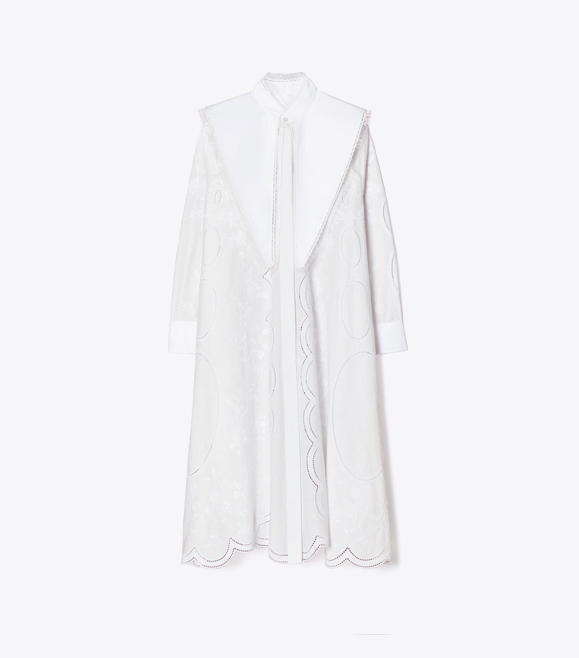 Poplin Embroidered Dress | Tory Burch (US)