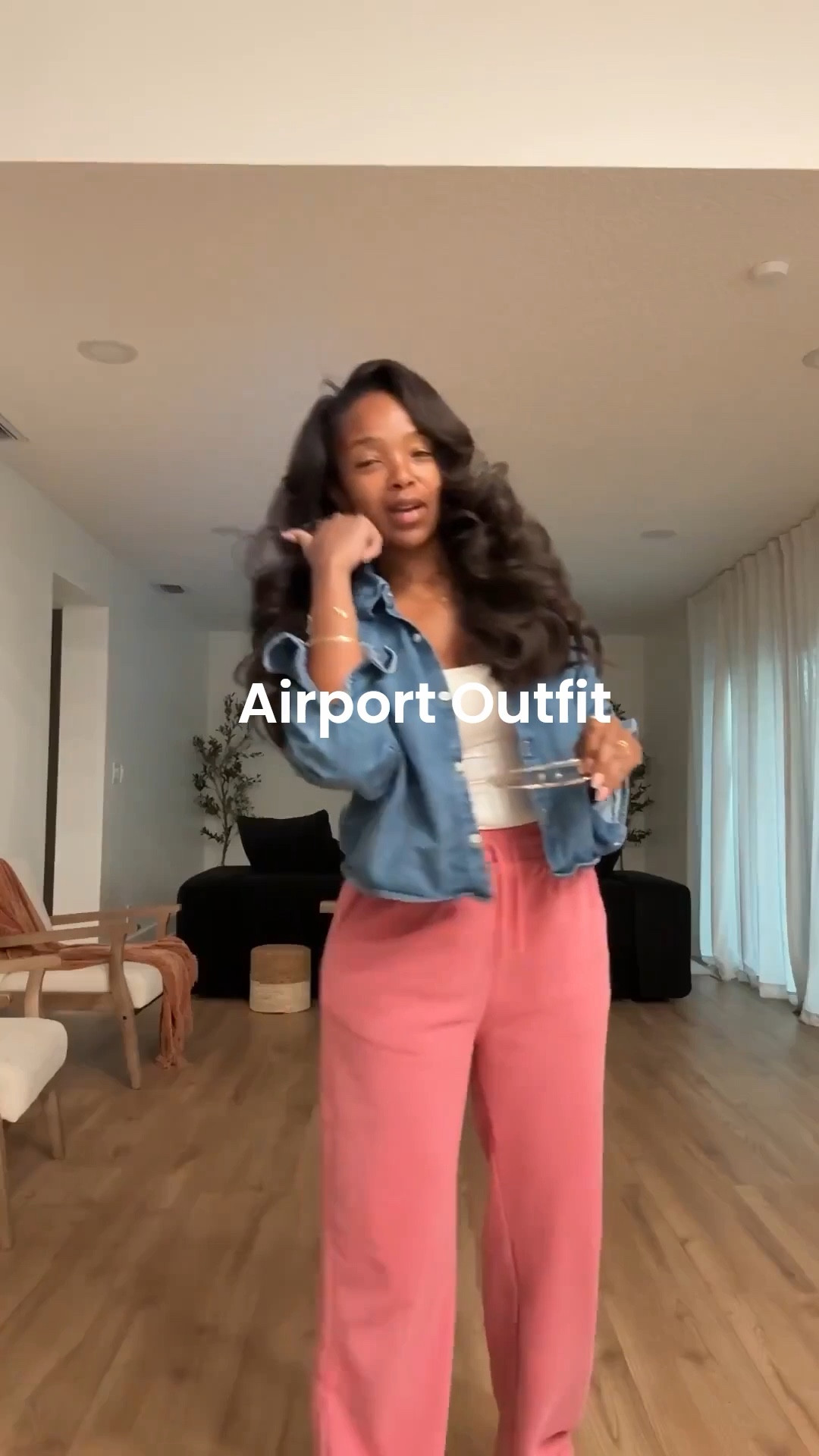 ✨ Cozy Airport Style — Effortlessly chic and comfortable for travel days. Love how the denim jacket and pink lounge pants make this look put-together yet relaxed.  

Perfect for airport runs, weekend getaways, or a comfy errand day.  

📏 Sizing: Wearing small in both pieces; true to size fit.  

#LTKFallFashion #TravelStyle #AmazonFinds  

Follow my Instagram @kirasfashionfinds on the @shop.LTK app to view this post and get my exclusive app-only content!