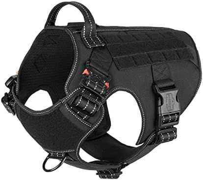 ICEFANG Tactical Dog Harness ,2X Metal Buckle,Working Dog MOLLE Vest with Handle,No Pulling Front... | Amazon (US)