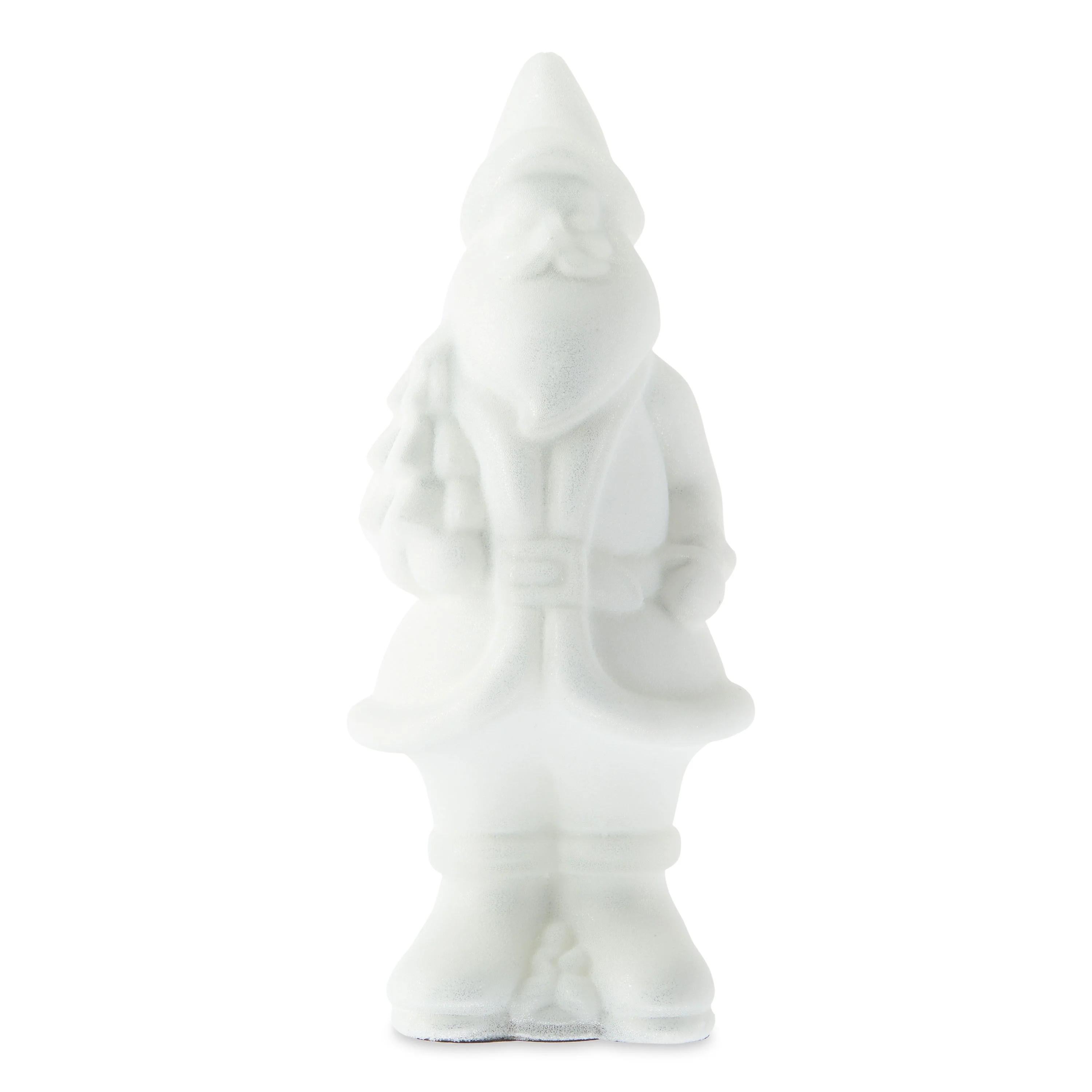 Holiday Time Christmas Beaded White Glass Santa Tabletop Decoration, 12-Inch - Walmart.com | Walmart (US)