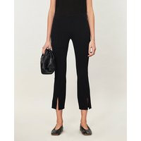 Thilde split-hem high-rise neoprene trousers | Selfridges