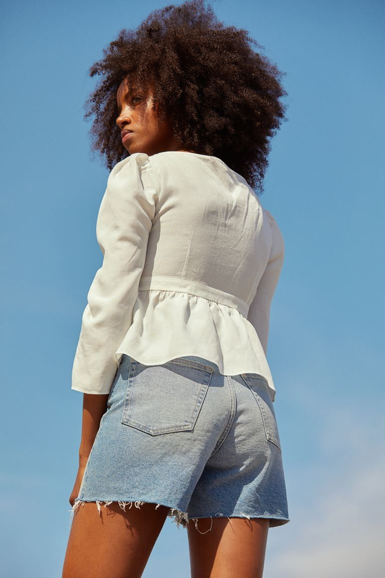 Slim High Denim Shorts | H&M (UK, MY, IN, SG, PH, TW, HK)
