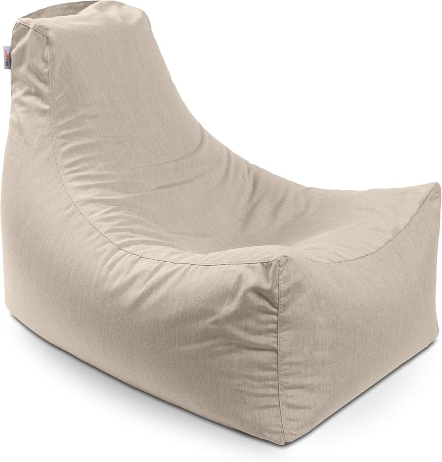 Jaxx Juniper Outdoor Bean Bag Patio Chair & Poolside Lounge, Flax | Amazon (US)