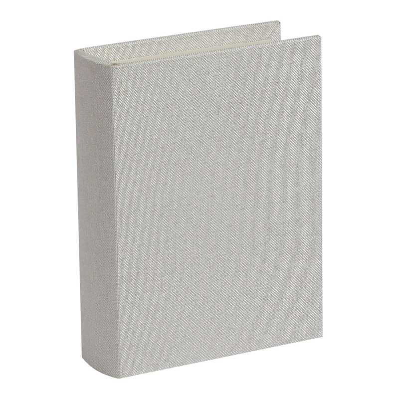 Cream Linen Book Box, 11" | At Home