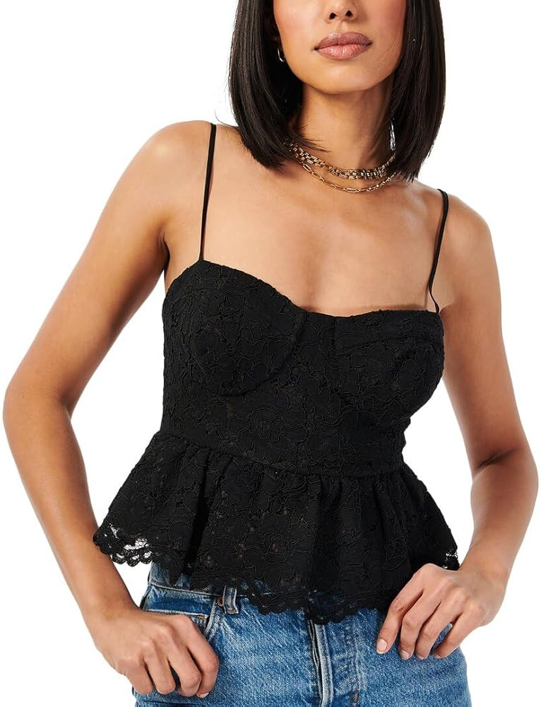 Black Lace Bustier by CAMI NYC | Amazon (US)