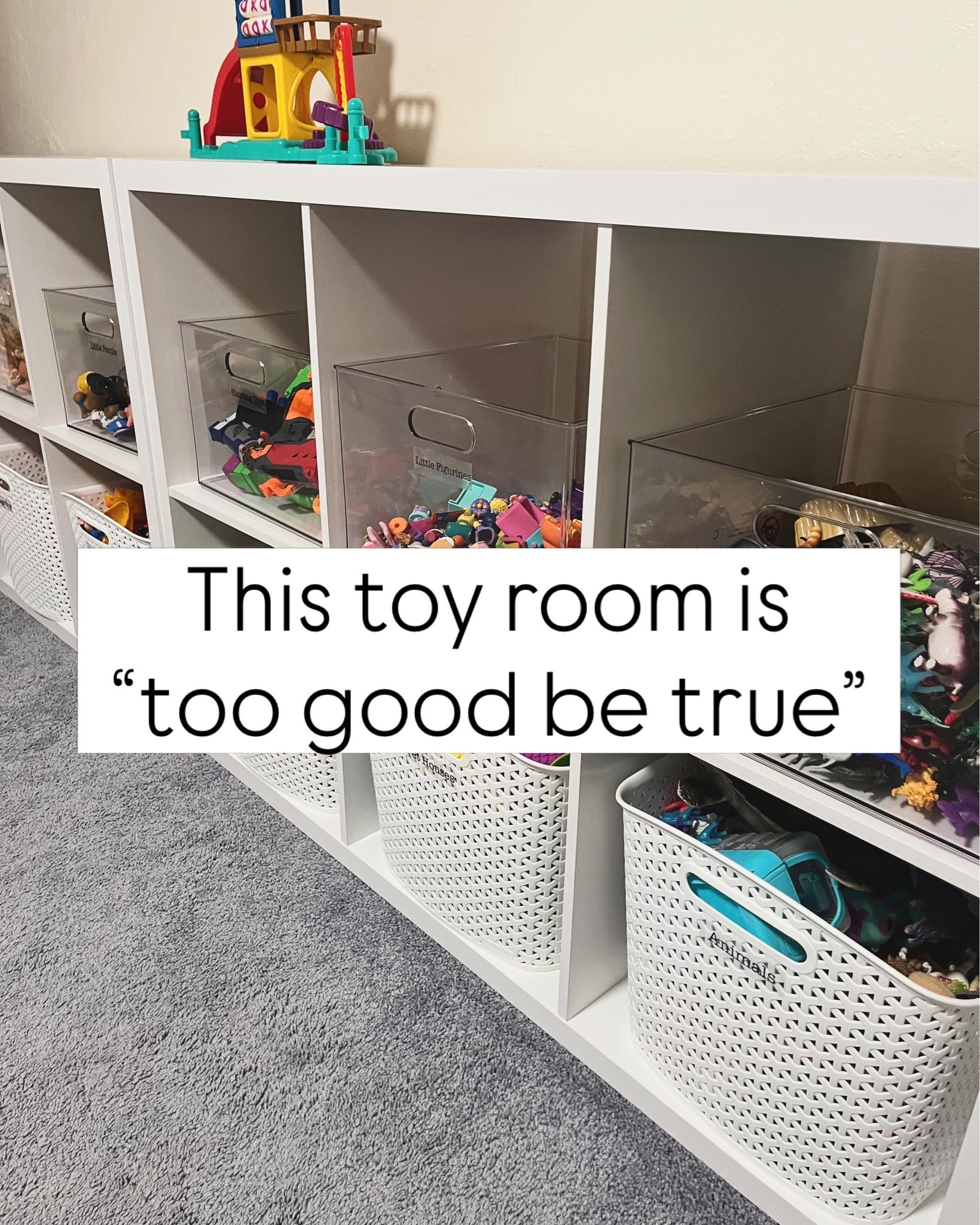 I did the toy room that’s “too good to be true.”

Those were the words my client’s daughter said when she walked in and saw her newly organized toy room for the first time.

And, that’s exactly why I do what I do.

When a space is overflowing with toys, it’s hard for kids to play, find what they need, or put things away. But when everything has a home, the room feels calmer, more functional, and more inviting. It was cute to watch her dance around the room in awe.

This wasn’t just about making the room look pretty. It was about creating a space where she can actually enjoy her toys, play more independently, and feel excited to spend time in her room.

Seeing her reaction made every minute worth it.

Swipe to see the transformation.

#LTKmomlife #LTKHome #LTKselfcare