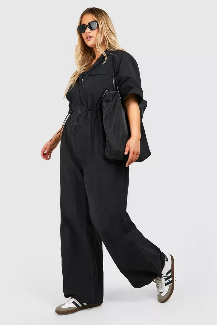 Plus Cargo Woven Utility Jumpsuit | boohoo (US & Canada)