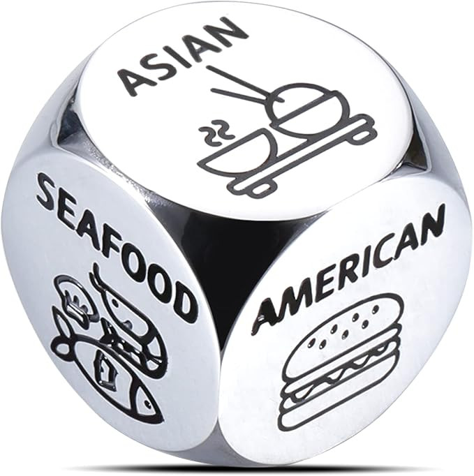 Anniversary Date Night Gifts for Couples Food Decision Dice Valentines Day Gifts for Him Her Chri... | Amazon (US)