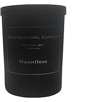 Scentsational Candles, Premium Soy (Man Candle) Dauntless, Black | Amazon (US)