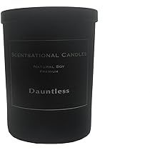 Scentsational Candles, Premium Soy (Man Candle) Dauntless, Black | Amazon (US)