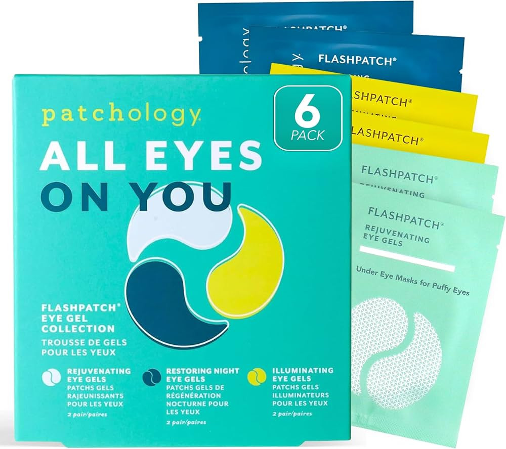 Patchology All Eyes On You Under Eye Mask - Retinol, Collagen & Green Tea Infused - Eye Gels for ... | Amazon (US)